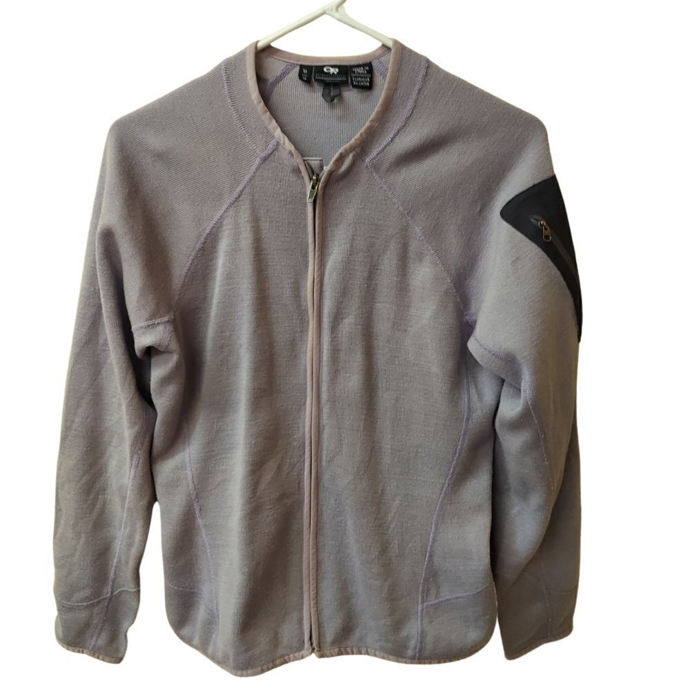 Outdoor Research Women's Pale Purple Full Zip Sweater/Jacket Hiking Casual